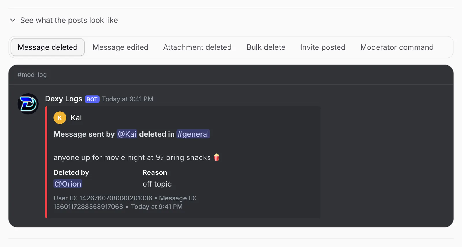 See what the posts look like, opened under Messages